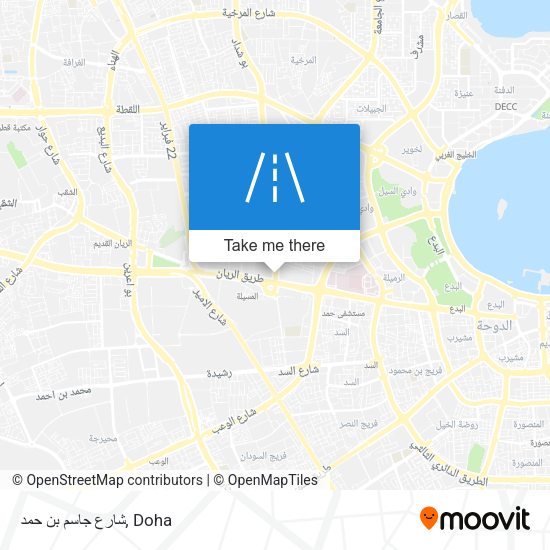 شارع جاسم بن حمد map