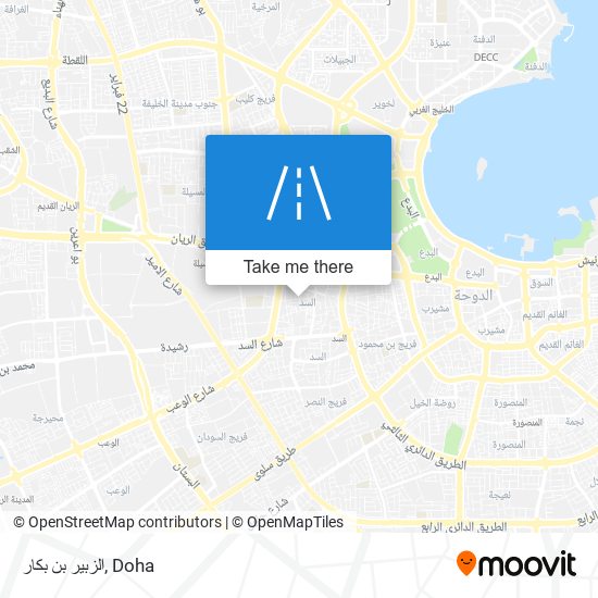 الزبير بن بكار map