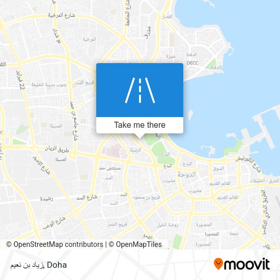 زياد بن نعيم map