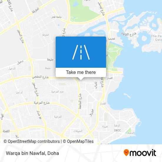 Warqa bin Nawfal map