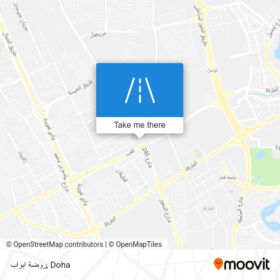 روضة ابواب map