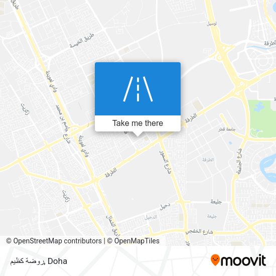 روضة كظيم map