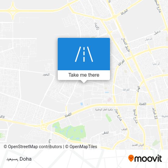 مسيعيد map