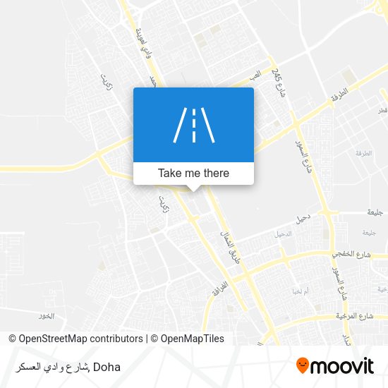 شارع وادي العسكر map
