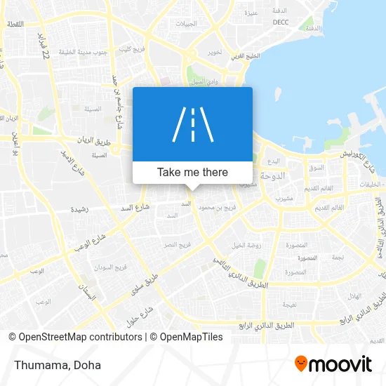 Thumama map