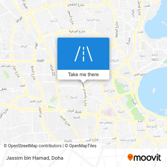 Jassim bin Hamad map