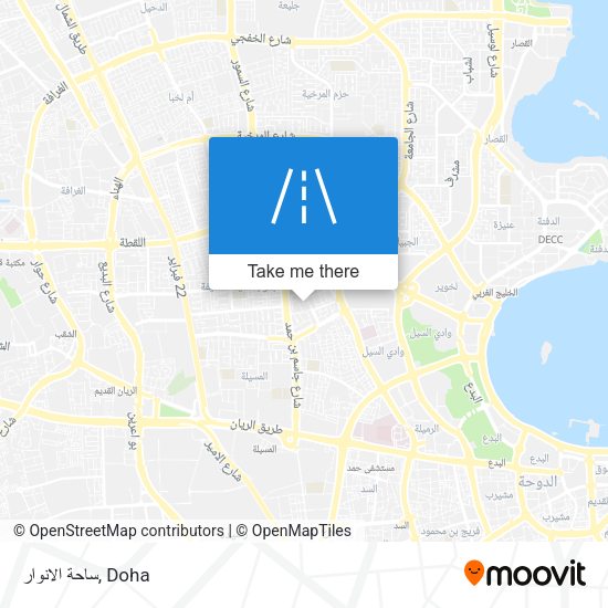 ساحة الانوار map