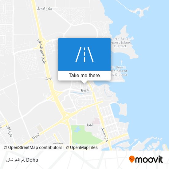 أم العرشان map