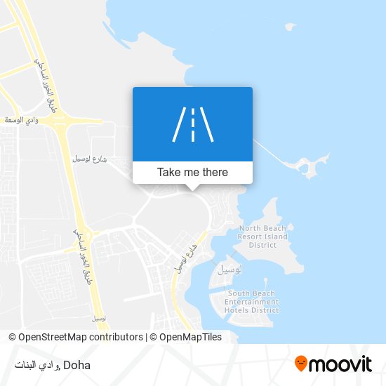 وادي البنات map