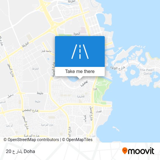 شارع 20 map