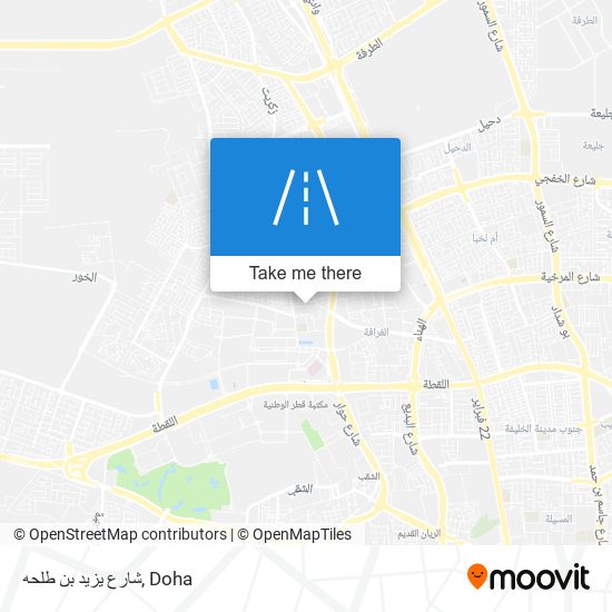 شارع يزيد بن طلحه map