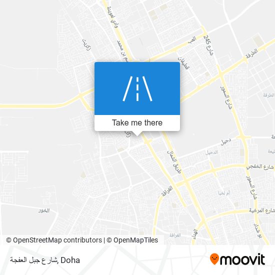 شارع جبل العفجة map