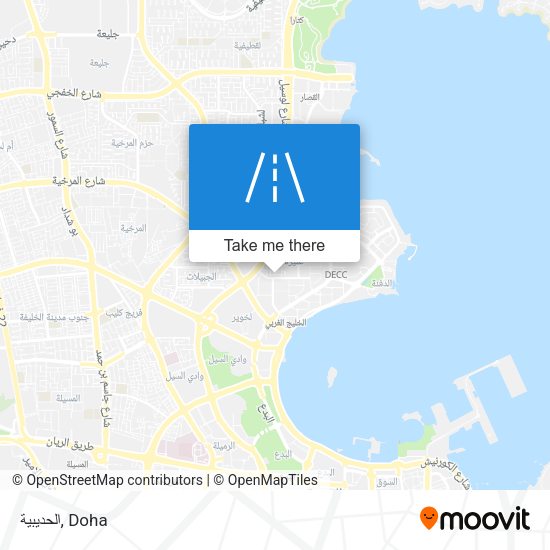 الحديبية map
