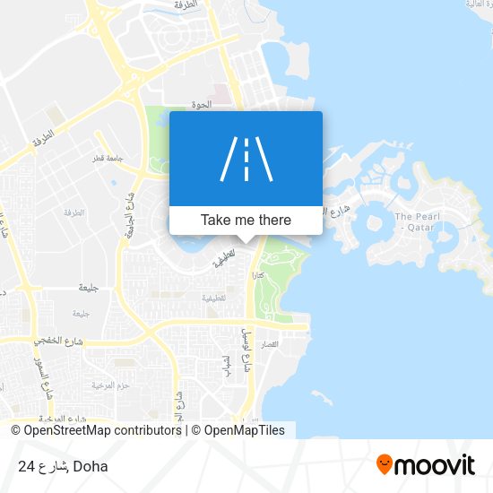 شارع 24 map