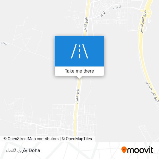 طريق الشمال map