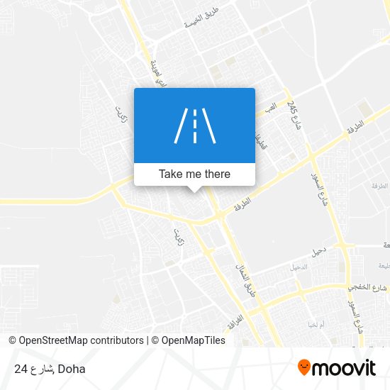 شارع 24 map