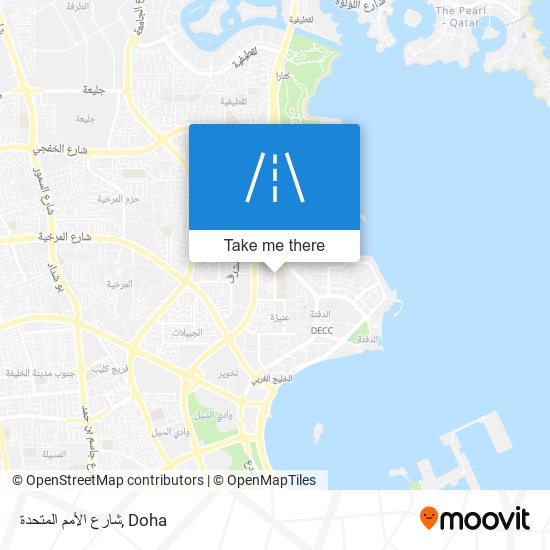 شارع الأمم المتحدة map