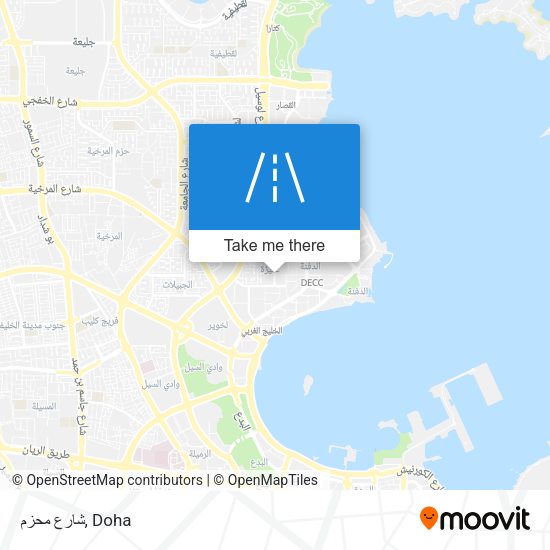 شارع محزم map