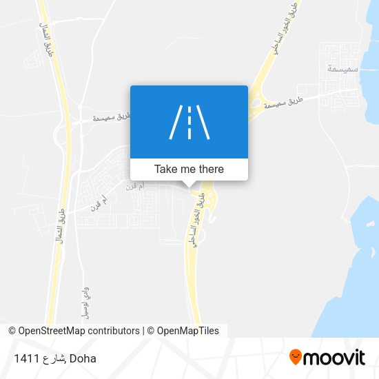شارع 1411 map