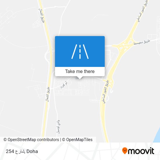 شارع 254 map