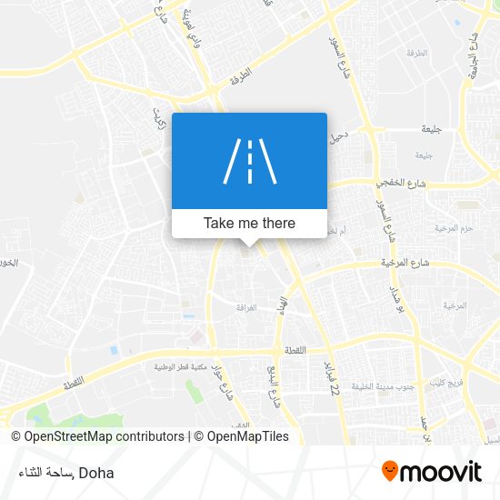 ساحة الثناء map