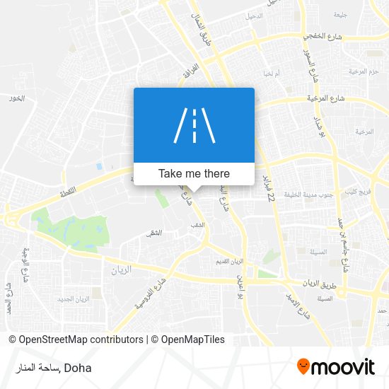 ساحة المنار map
