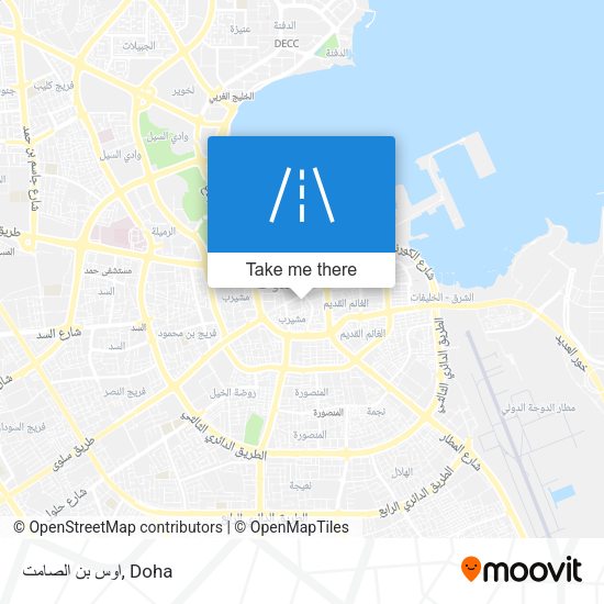 اوس بن الصامت map