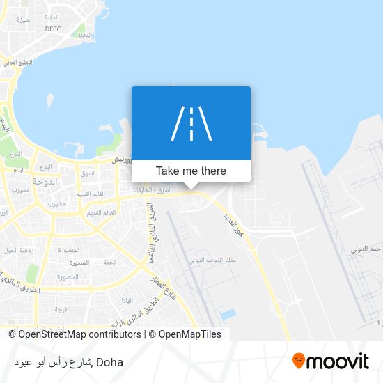 شارع رأس أبو عبود map