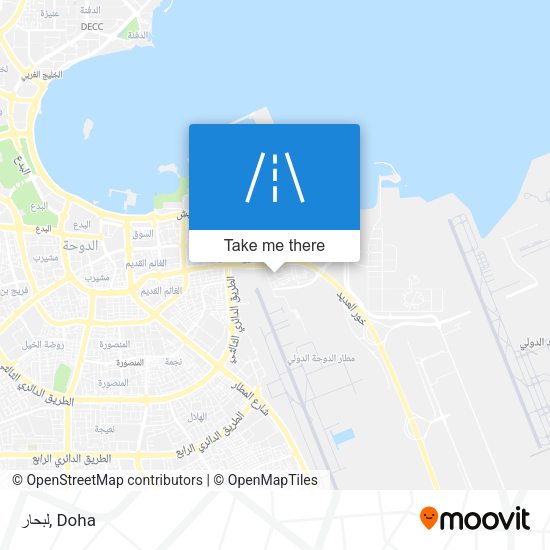 لبحار map