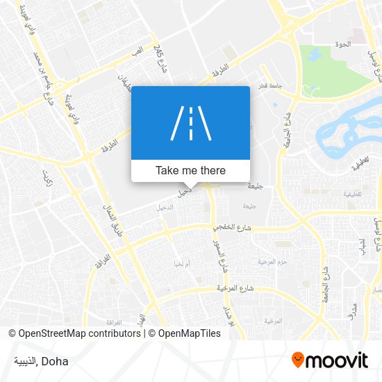 الذيبية map