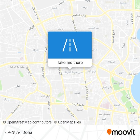 ابن الاحنف map