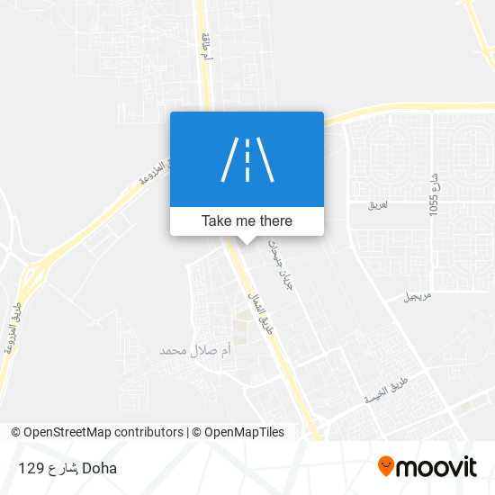 شارع 129 map