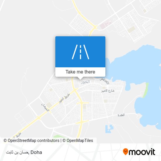 حسان بن ثابت map