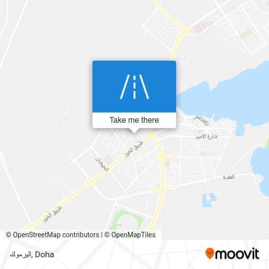 اليرموك map