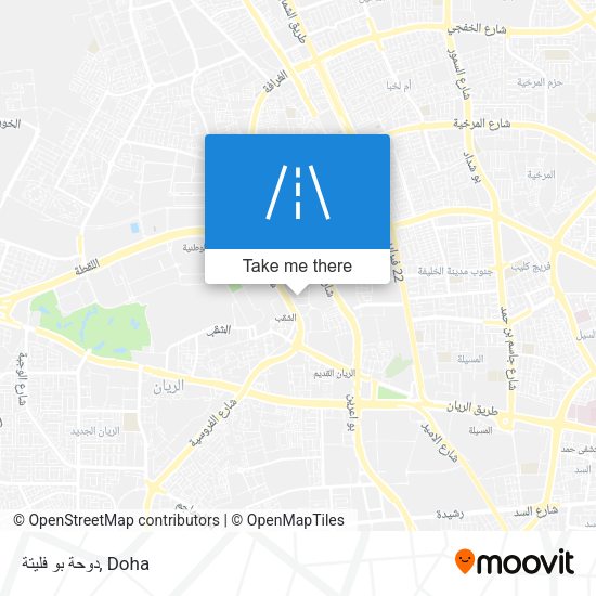 دوحة بو فليتة map