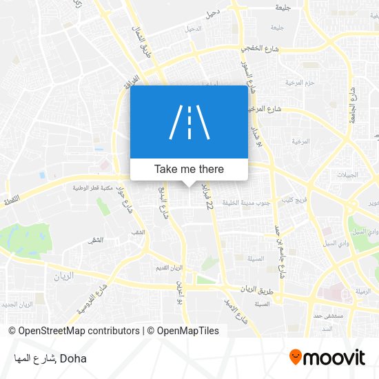 شارع المها map