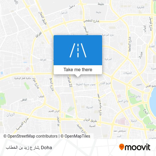 شارع زيد بن الخطاب map