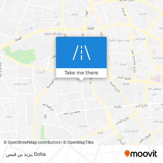 يزيد بن قيس map