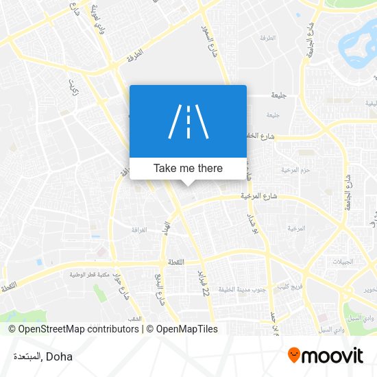 المبتعدة map