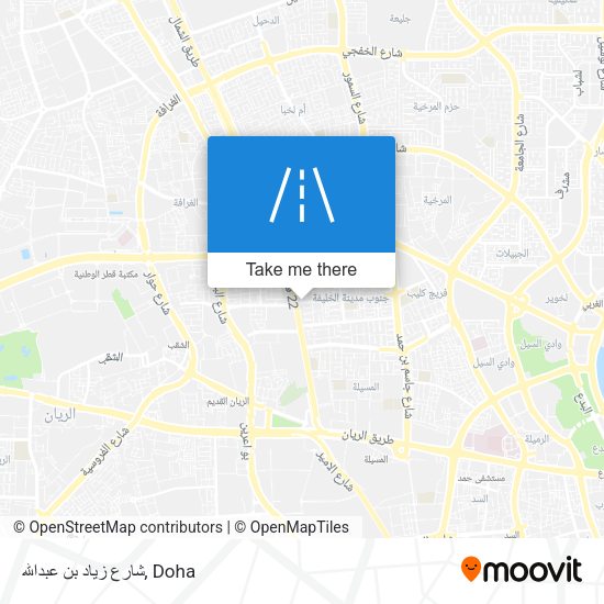 شارع زياد بن عبدالله map