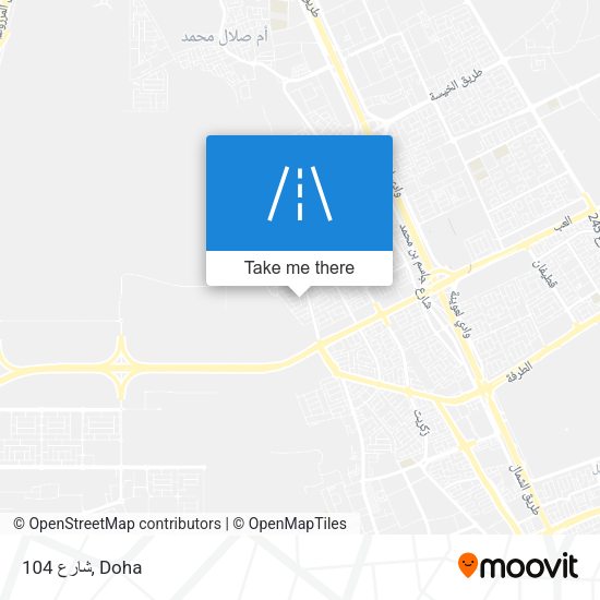 شارع 104 map