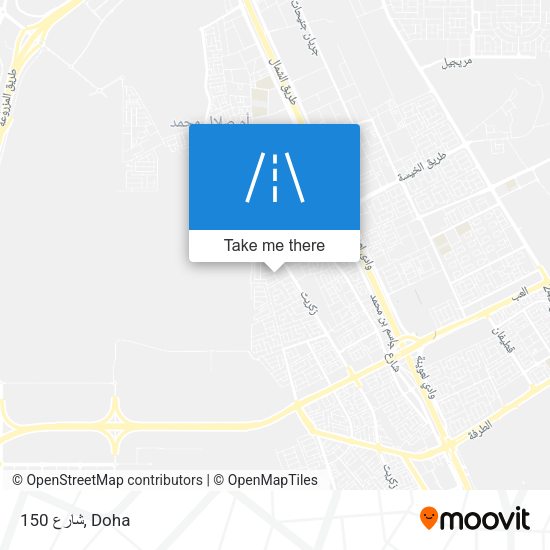 شارع 150 map