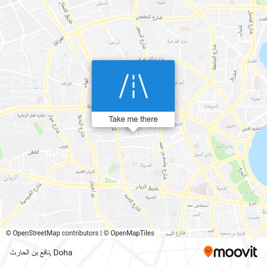 نافع بن الحارث map