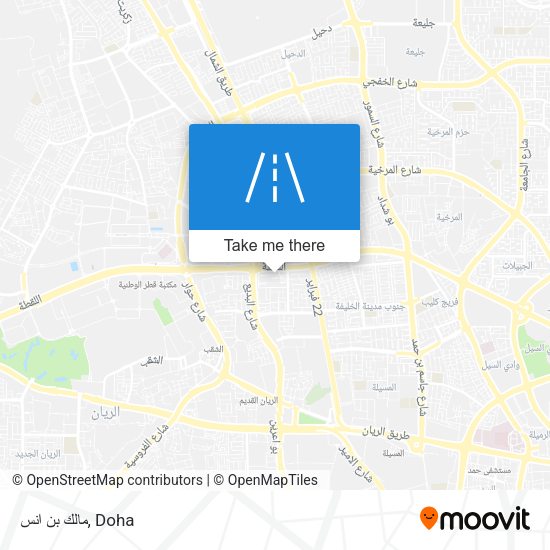 مالك بن انس map