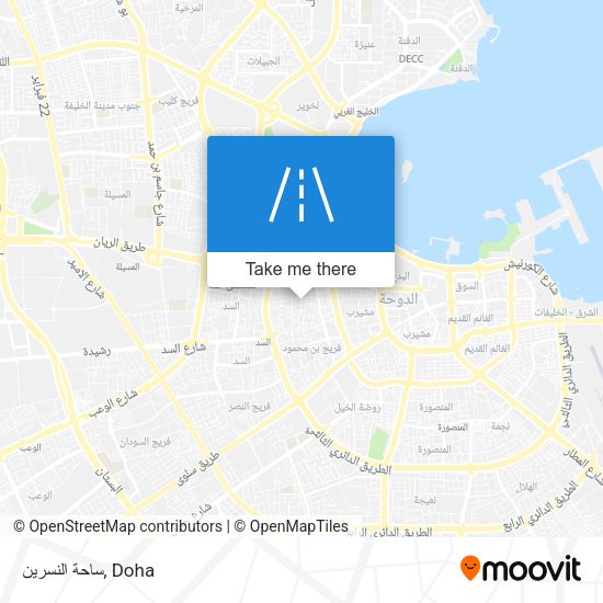 ساحة النسرين map