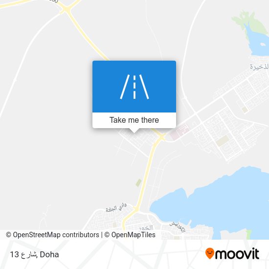 شارع 13 map
