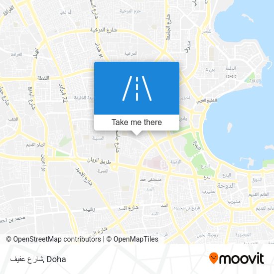 شارع عفيف map