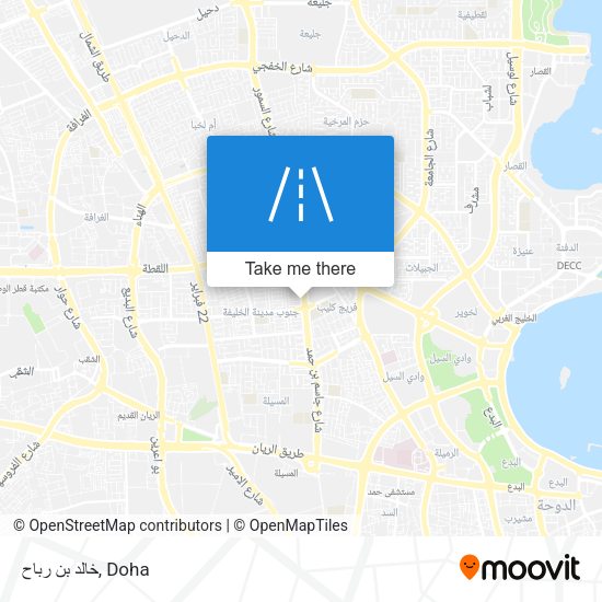 خالد بن رباح map