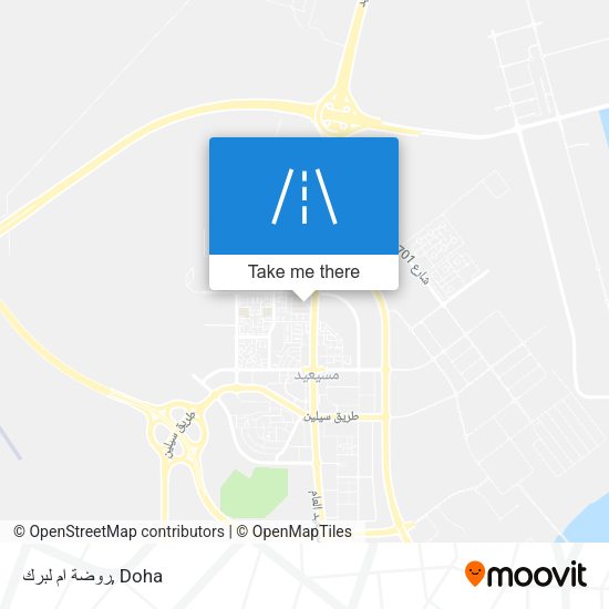 روضة ام لبرك map