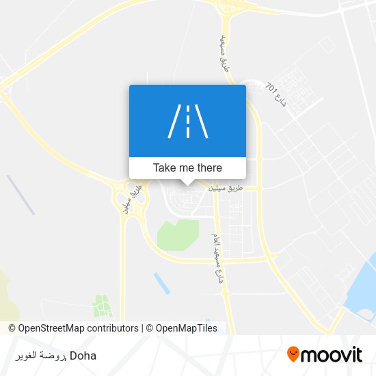 روضة الغوير map